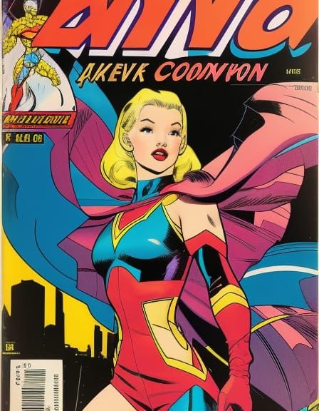 Teen Superhero Comic Book Cover Art