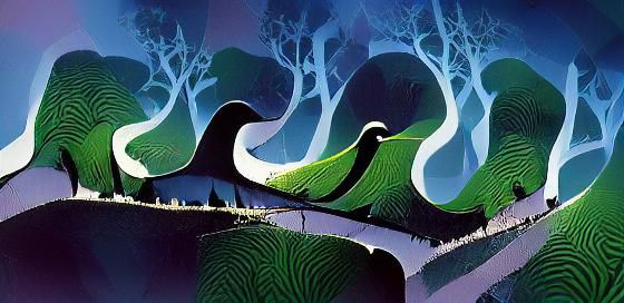 Stylized Shire Landscape in Classic Style