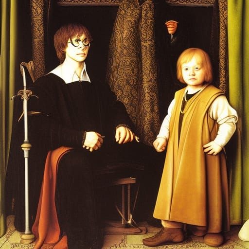 Harry Potter and Son: Classical Portrait