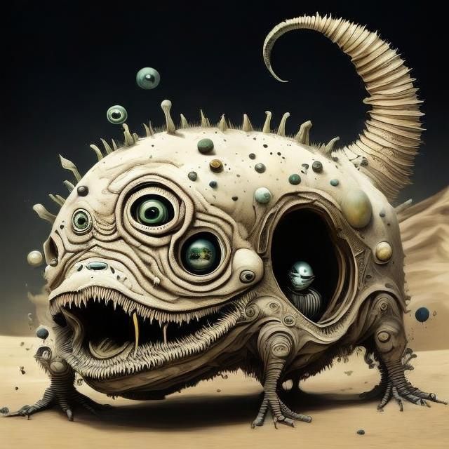 Sandworm God Emperor in Desert Palace