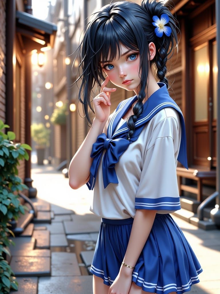 Sailor mercury japanese school uniform