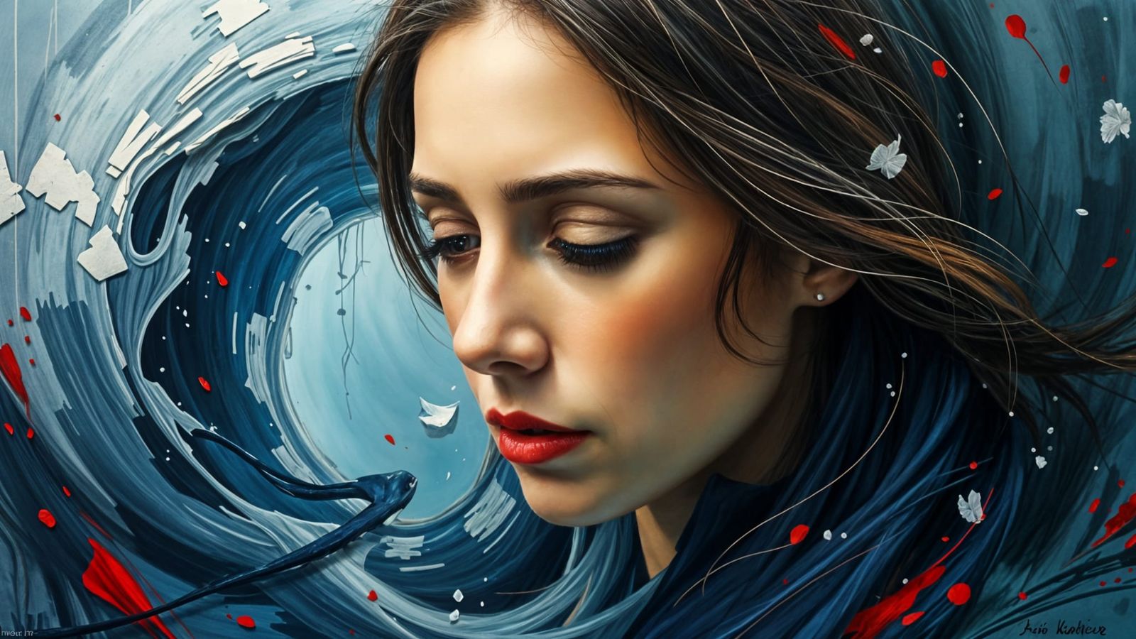 Soulful Expression in Gouache Impressionism