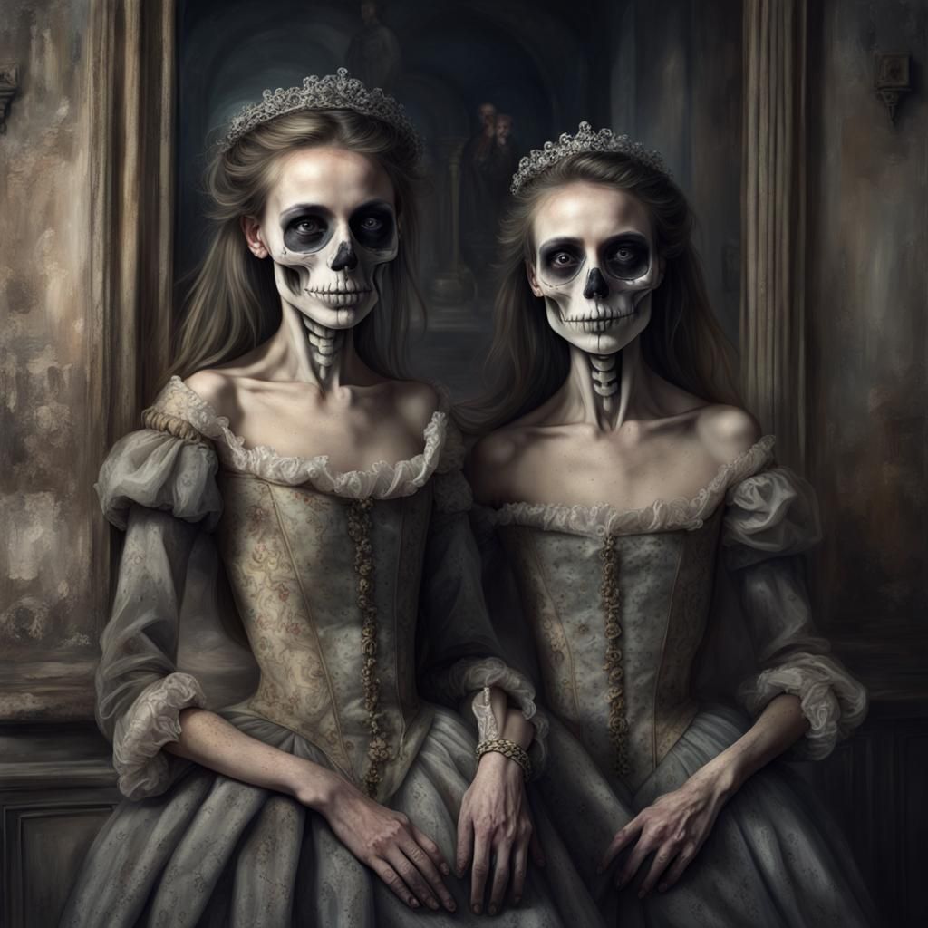 Abandoned Manor: Haunting Portraits of Forgotten Souls