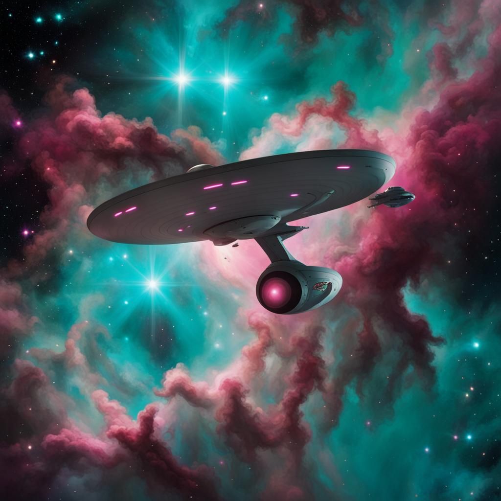 Star Trek's USS Enterprise in Nebula
