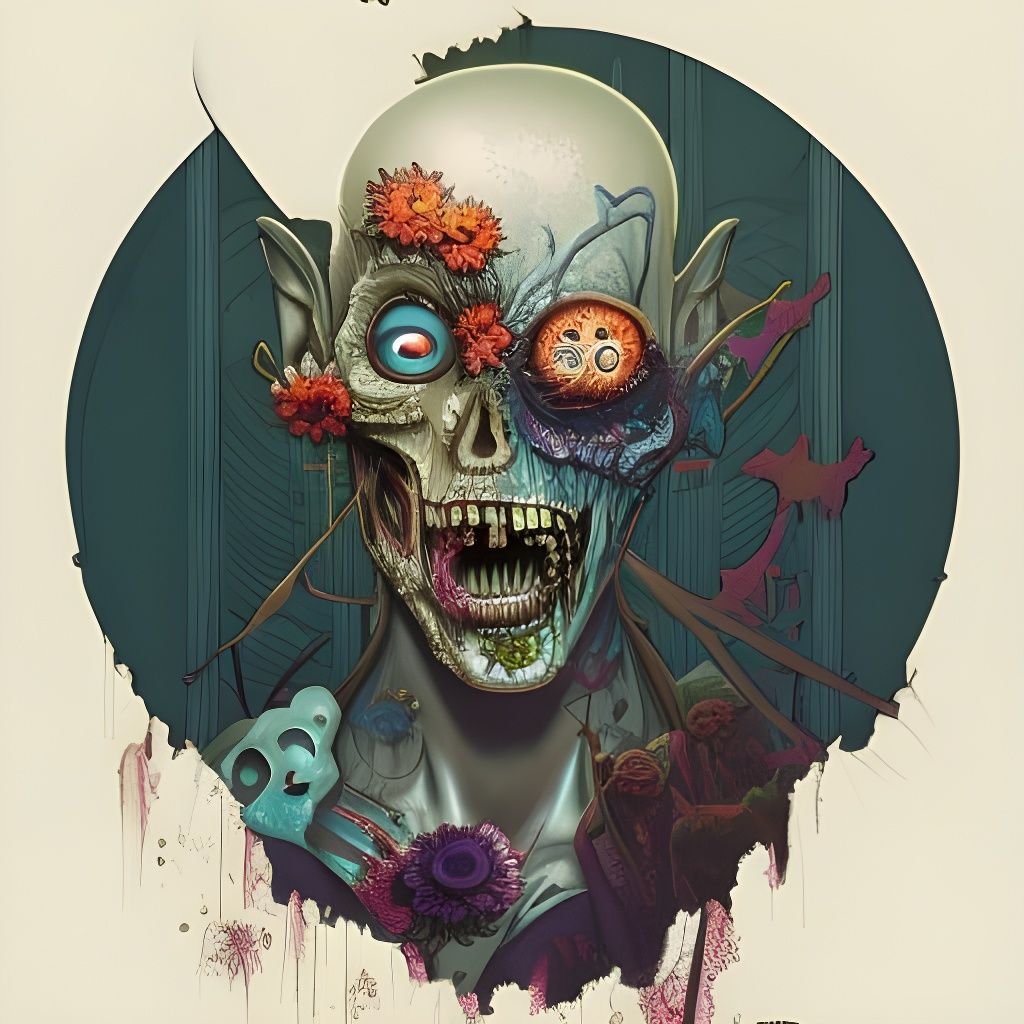 Steampunk Zombie Feast: Comic Book Art