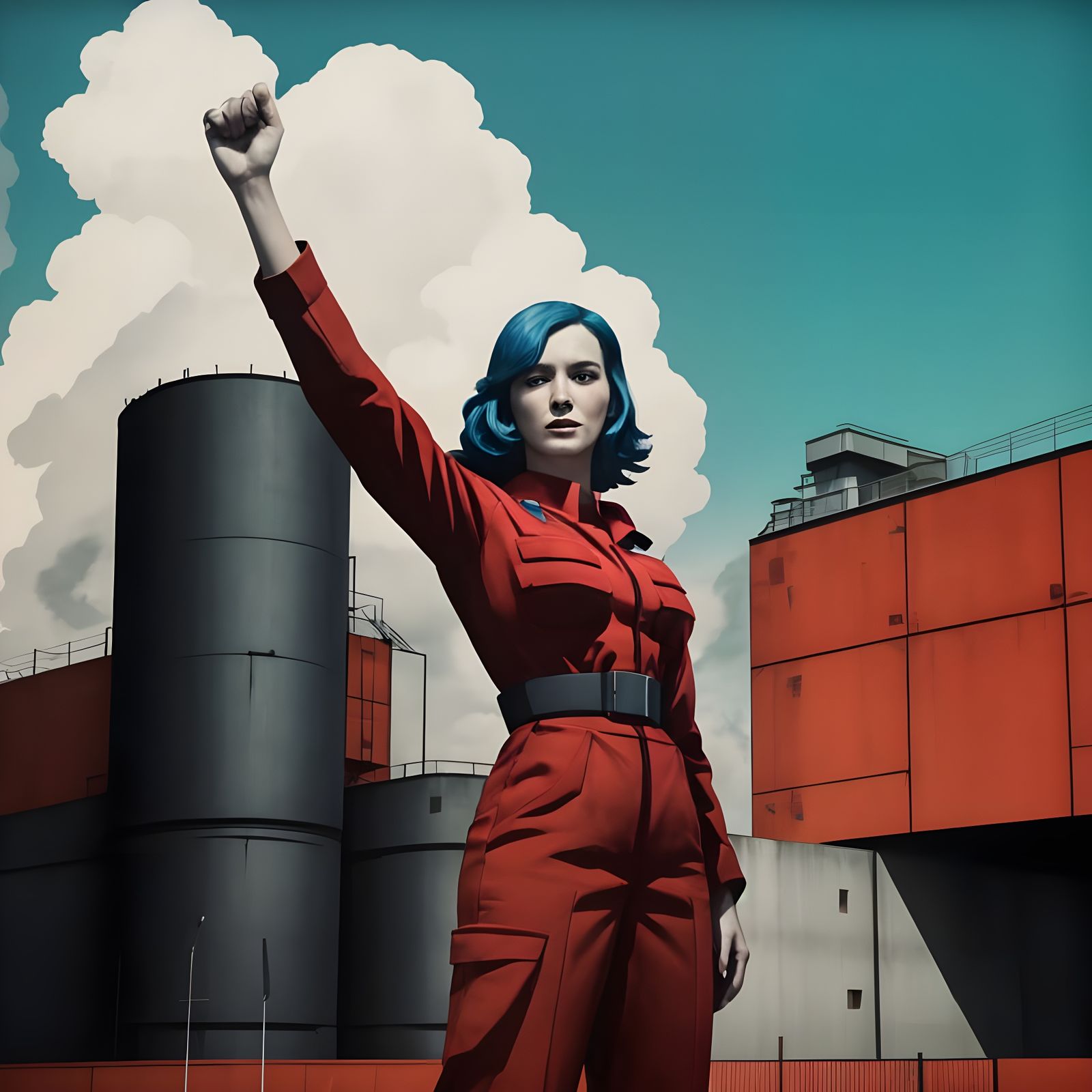 Fierce Factory Worker Defies the System