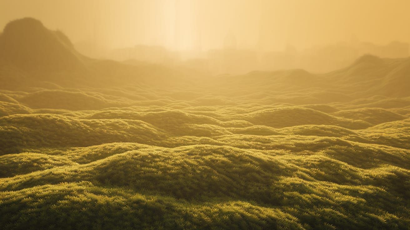 Rice Close-Up in Vibrant Cyberpunk Hues