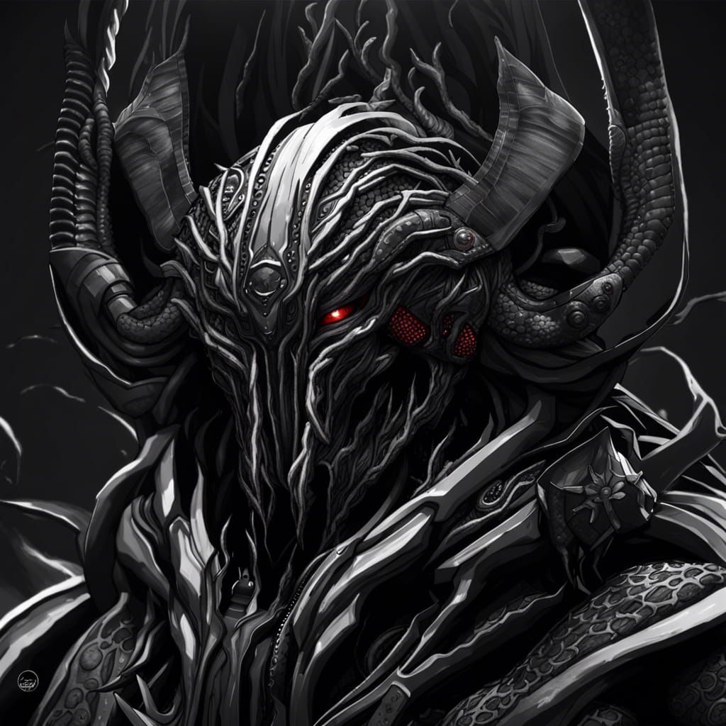 Parasitic Tentacle Face in Tactical Armor