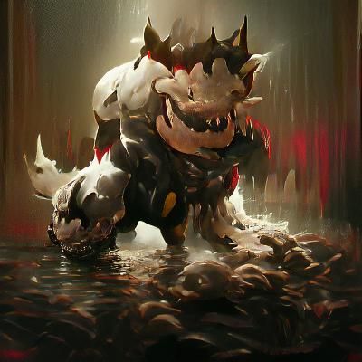Sinister Dry Bowser Artwork