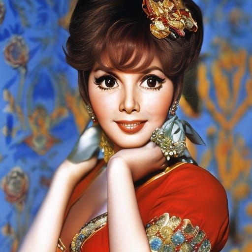 Anime Manga Portrait of Gina Lollobrigida