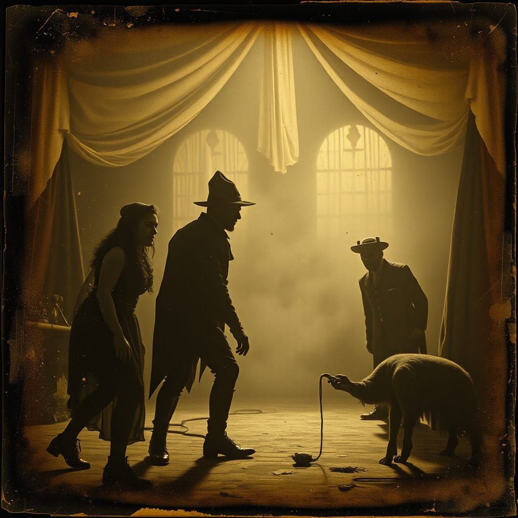 1800s Daguerreotype of Surreal Horror and Madness