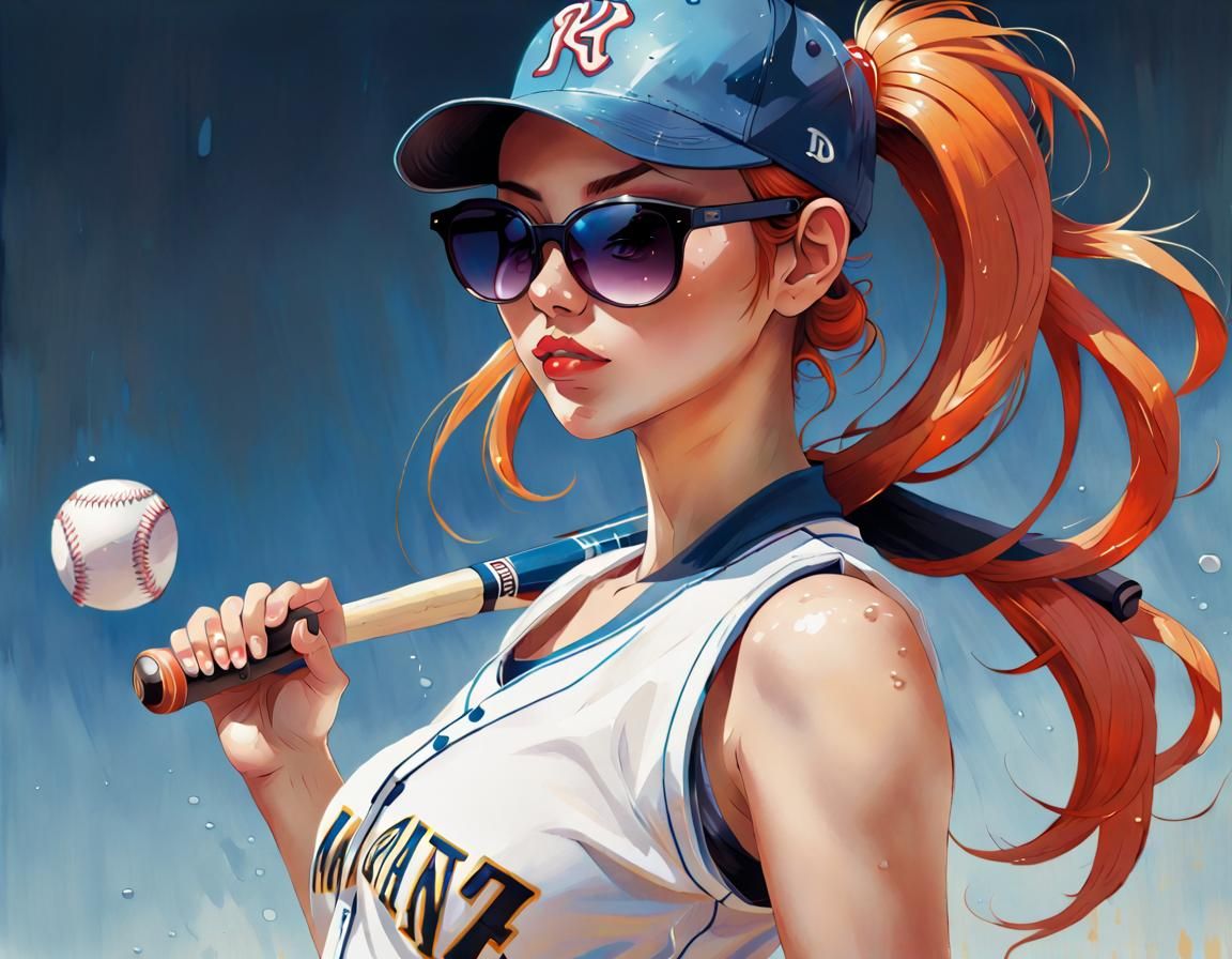Baseball Queen in Manga Style by Krenz Cushart