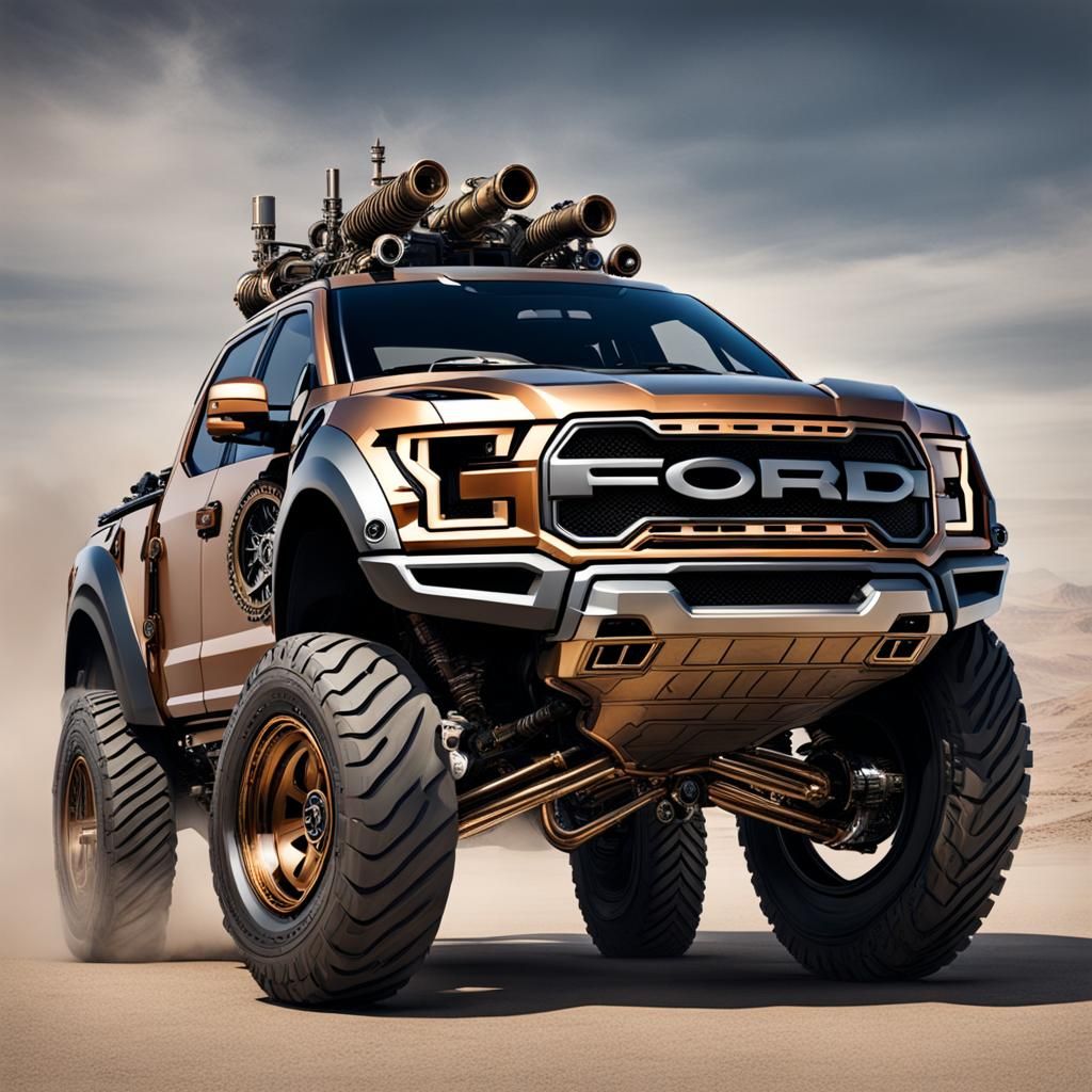 Steampunk Ford Raptor Engine Design