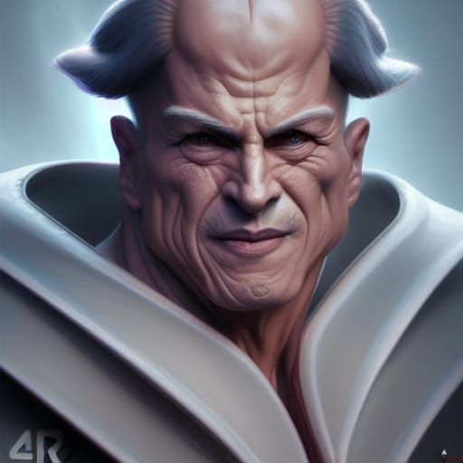 Hyperrealistic Nurarihyon Portrait in Biopunk Style