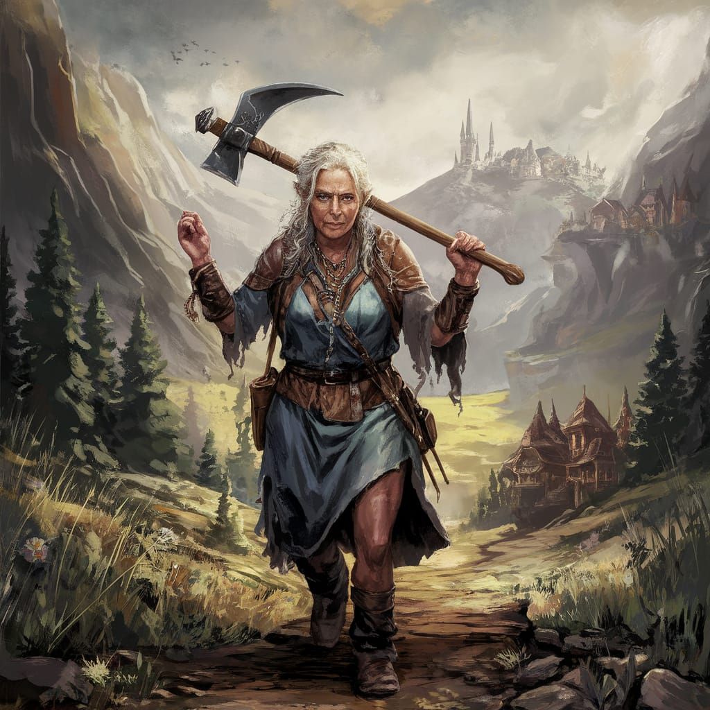 Dwarf Diamond Miner in Middle Earth's Majestic Valley