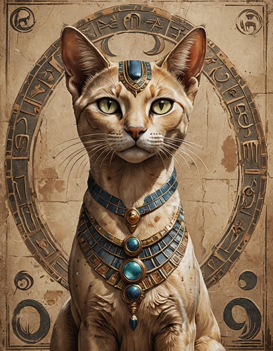 Bastet: Egyptian Cat Goddess Digital Art