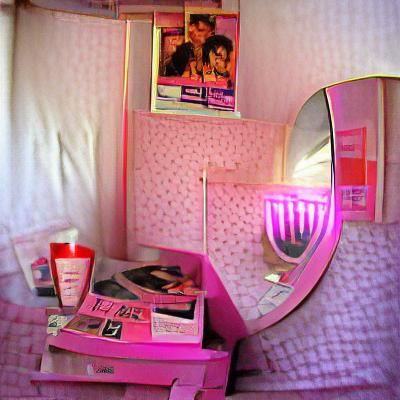 1980s Style Portrait of a Teenage Girl