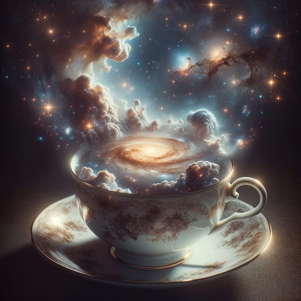 Cosmic Teacup: Universe in Porcelain