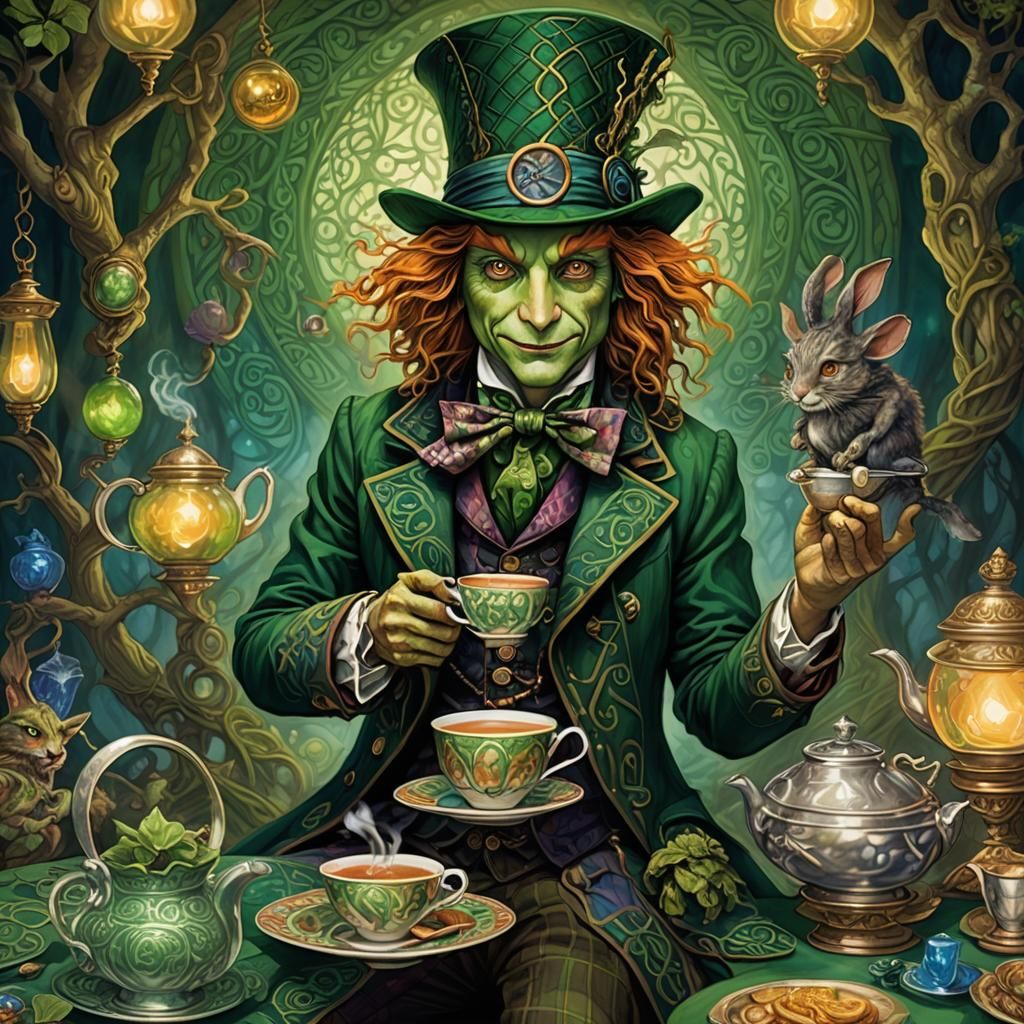 Celtic Mad Hatter's Tea Party in Wonderland