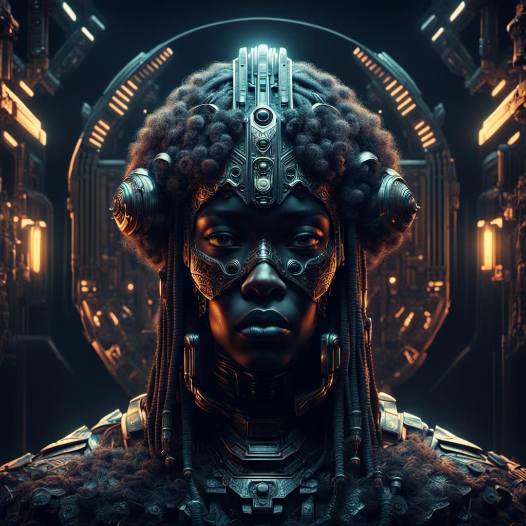 Intricate Afrofuturism Concept Art in 8k Resolution