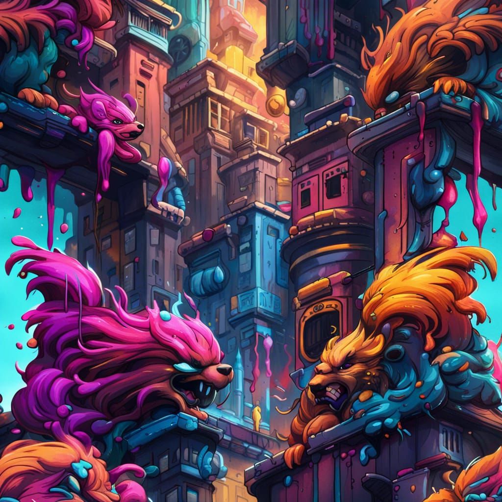 Fantastical Character in Detailed Matte Painting