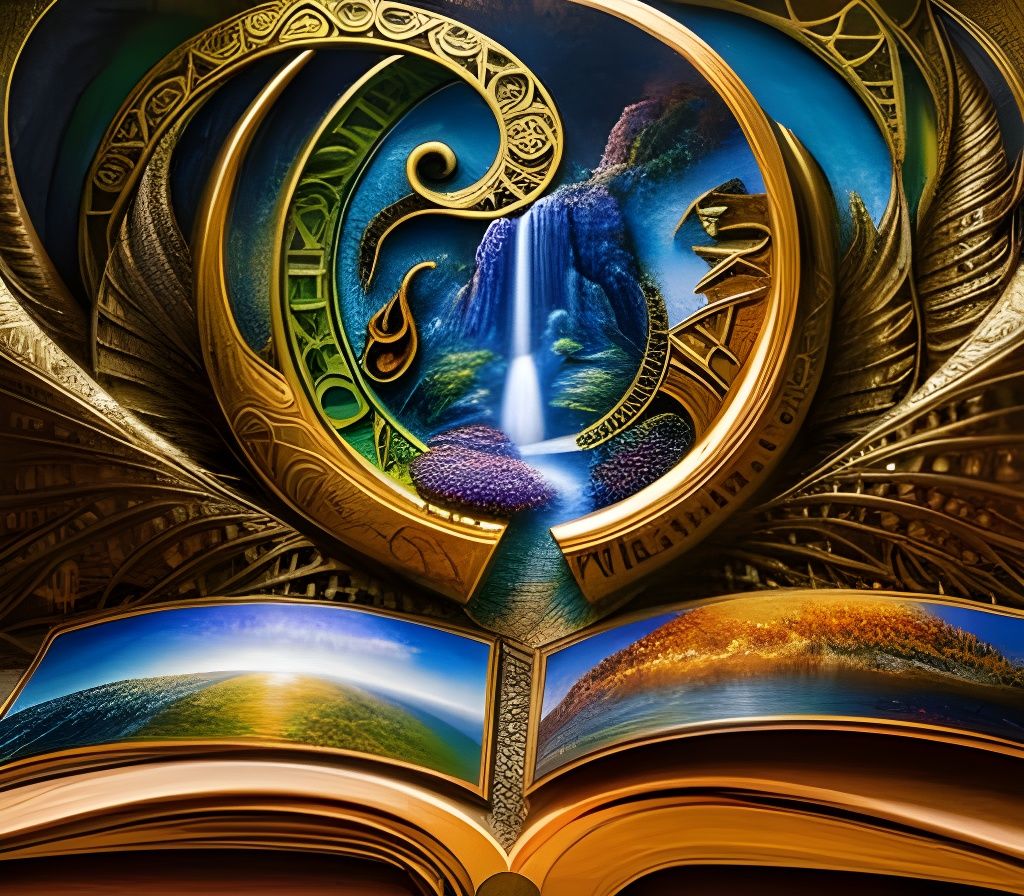 Detailed Elemental Storybook Art in 8K Resolution