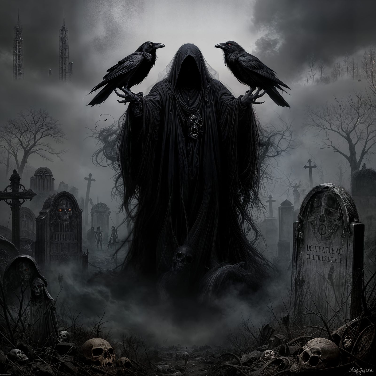 The Grim Reaper's Arrival in Threes