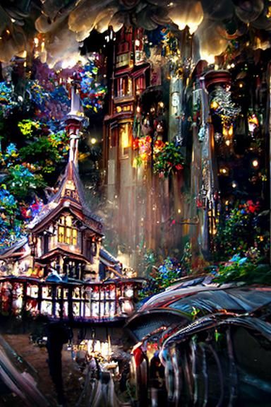 Detailed Anime Artwork: Hyperdetailed Matte Painting