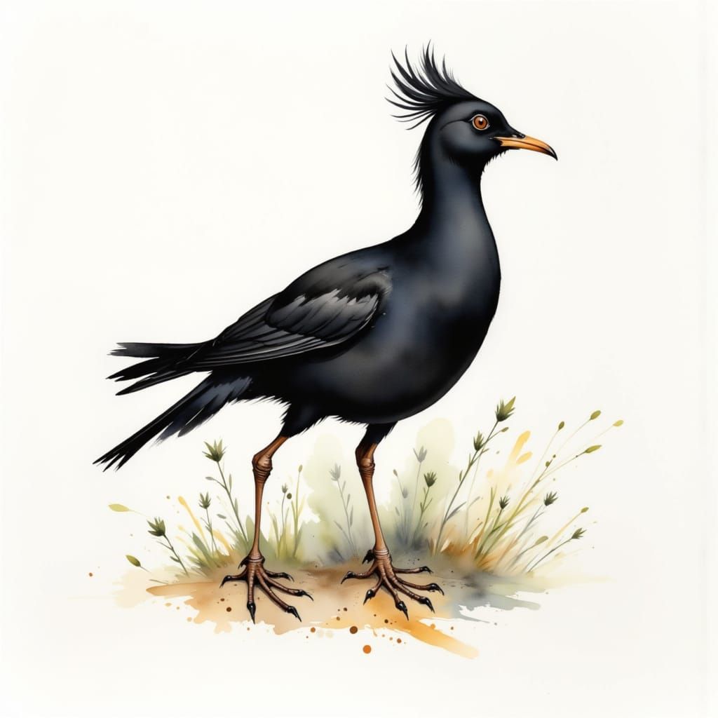 Detailed Naturalistic Drawing of a French Black Ant