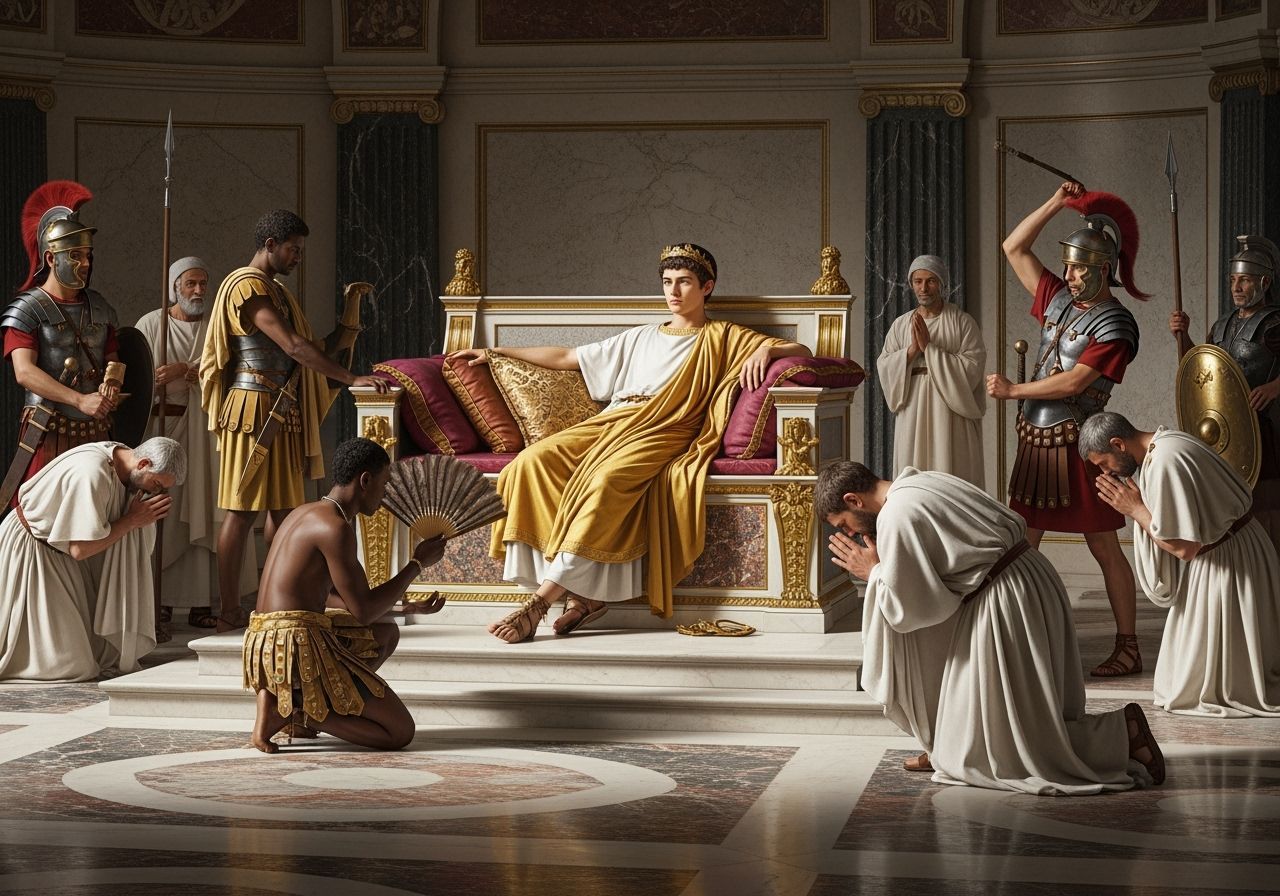 Emperor Nero in Lavish Roman Palace