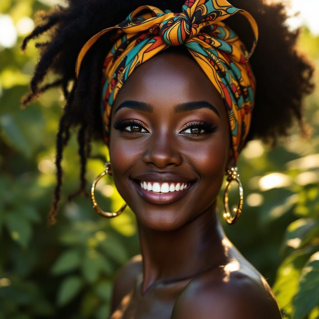 Vibrant Portrait of Confident Woman in Pop Art Style