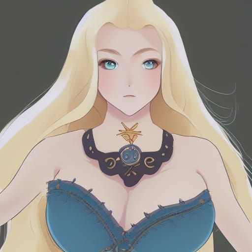 Fantasy Woman in Anime Style