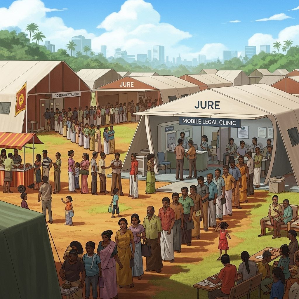 Sri Lanka Legal Aid Clinic in Government Tents