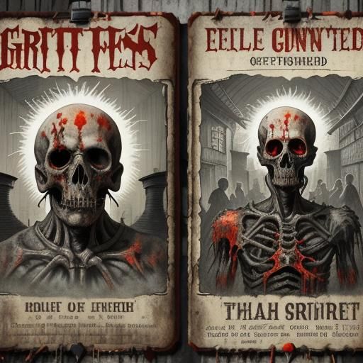 Macabre Gothic Scene: Sewage, Lepers, and Swine