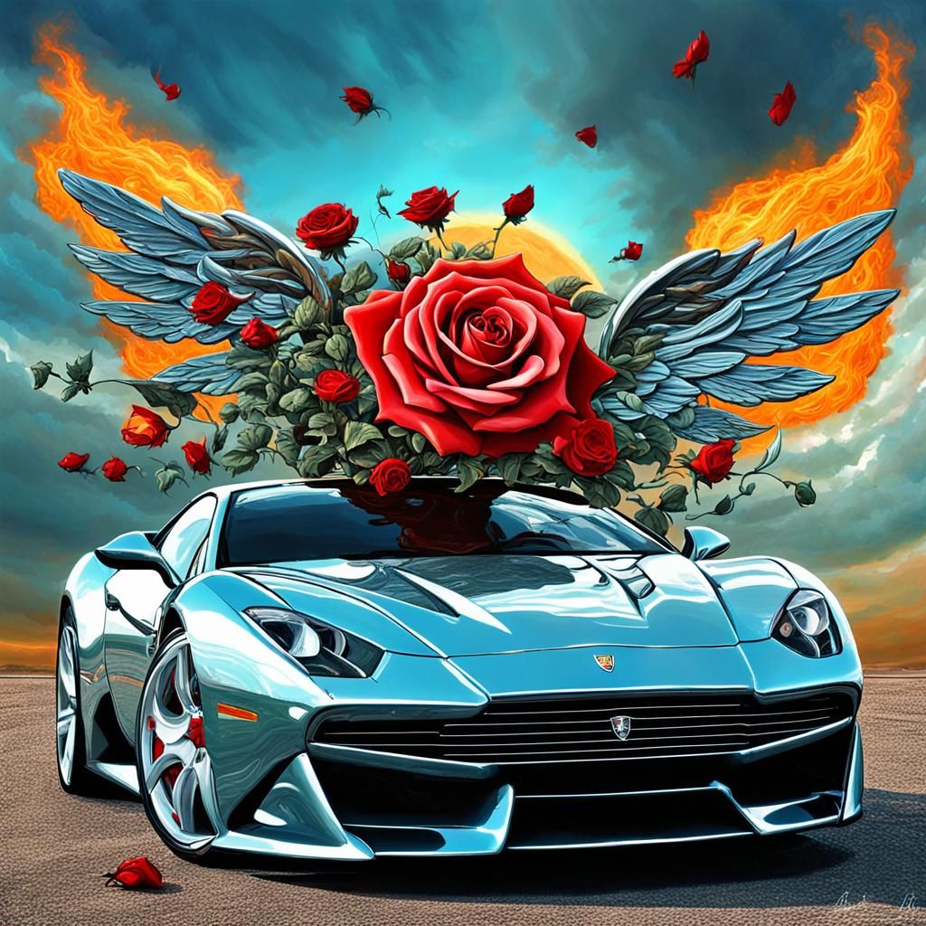 Surreal Cyborg Flowers: A Futuristic Vision