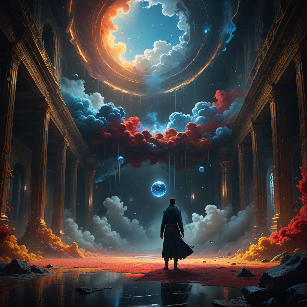 Figure Lost in Whispers of the Mind