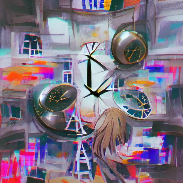 Antique Clock Face with Roman Numerals
