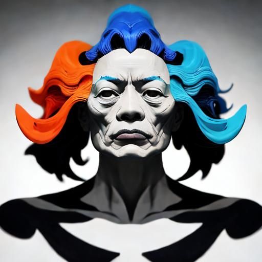 Dreamlike Figure in Surreal Abstract Expressionism