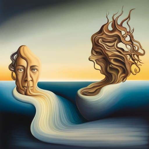 Surreal Parallel Universes in Oil