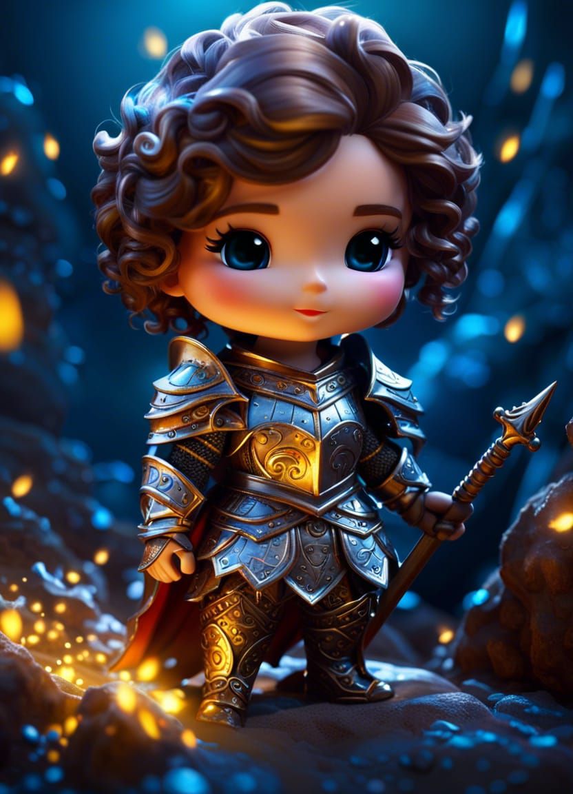 Cute chibi knight