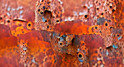 Abstract Rust-Colored Design