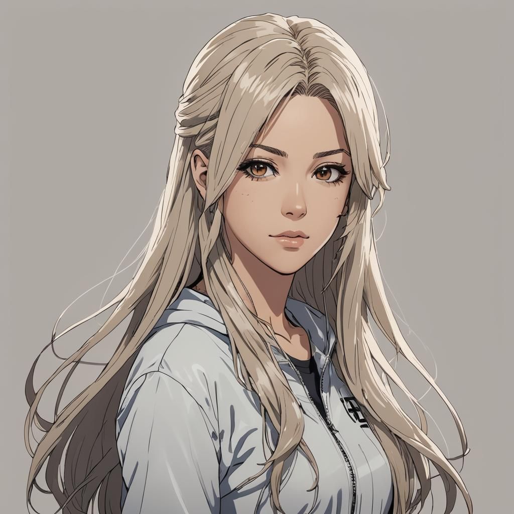 Shakira as Manga Girl in Cel-Shaded Anime Style