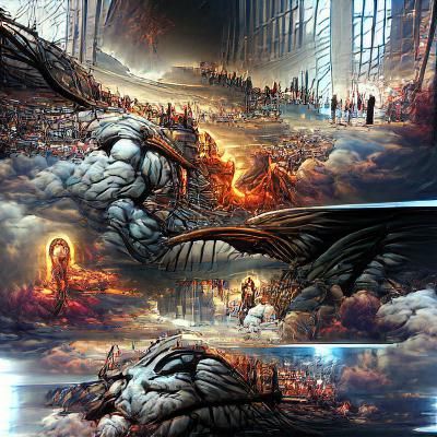Epic Battle of Heaven and Hell: Photorealistic Concept Art