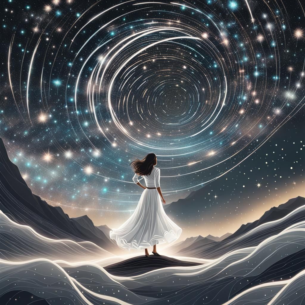 Sparklecore Girl Observes Milky Way Galaxy