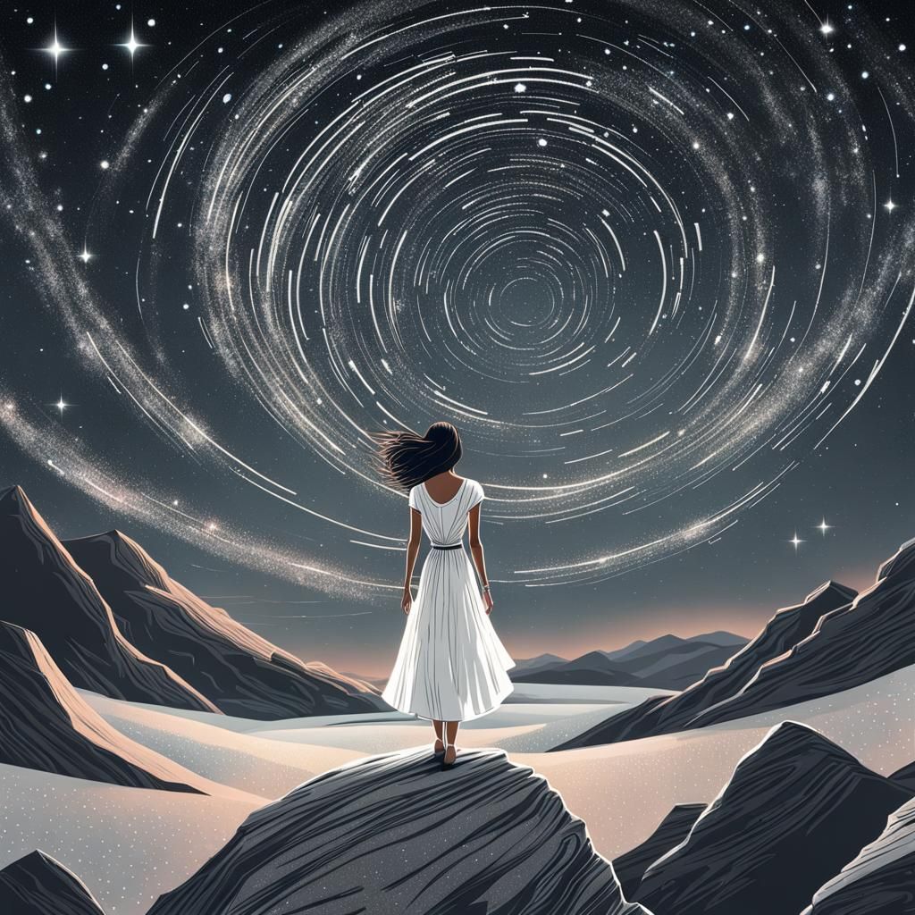 Sparklecore Girl Observes Milky Way Galaxy