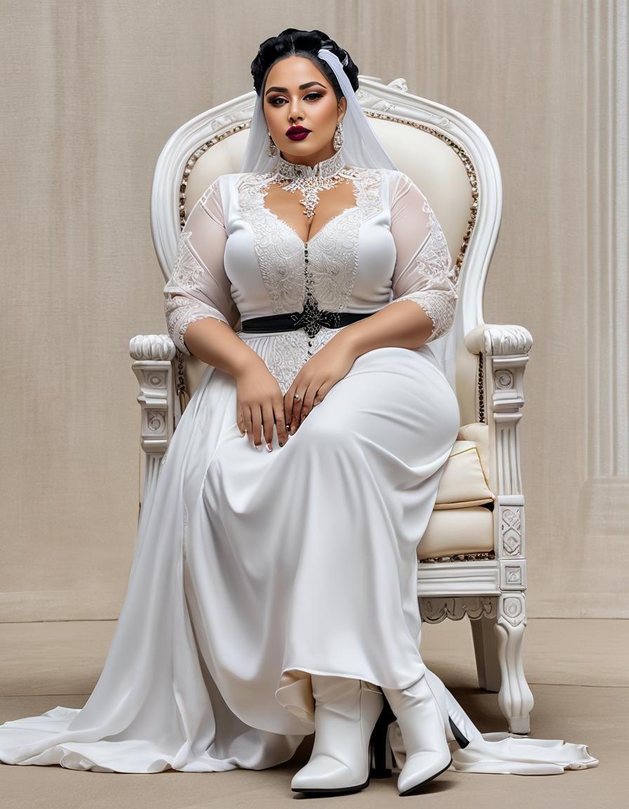 Gothic Middle Eastern Woman Portrait in Hyperrealistic Style