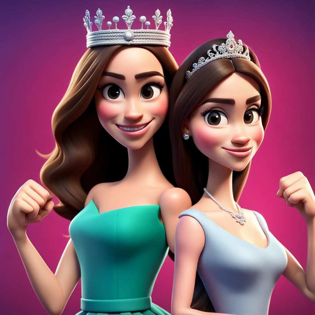 Animated Fight Scene in Bright 3D Style