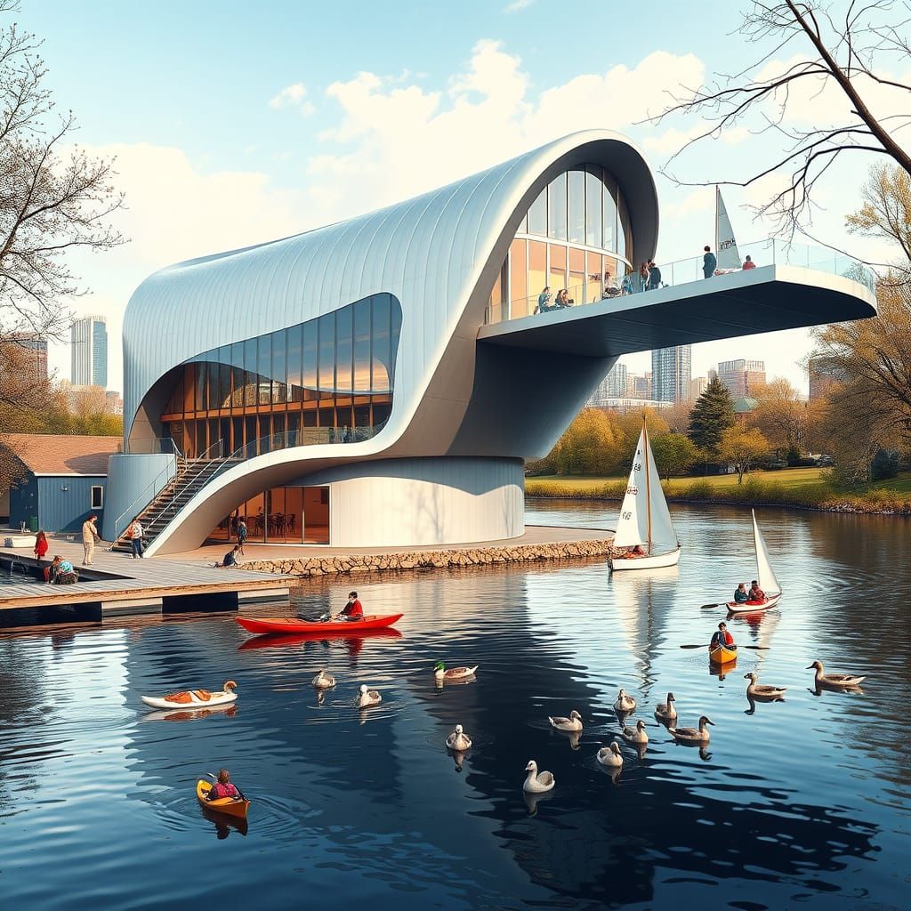 Boston Architecture Meets Futuristic Design Near Jamaica Pon...