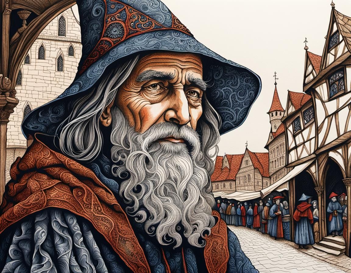Portrait Of A Wizard - 3b