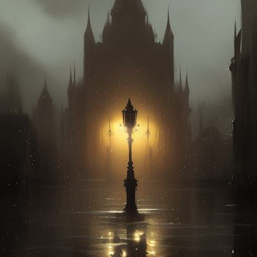 The Unforgiving Night: A Dark Fantasy Landscape